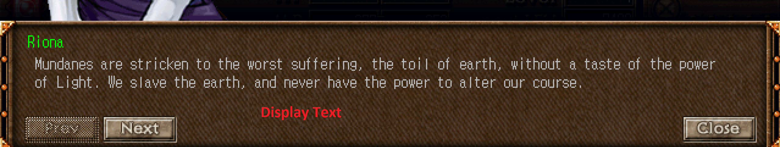 Simple dialog example